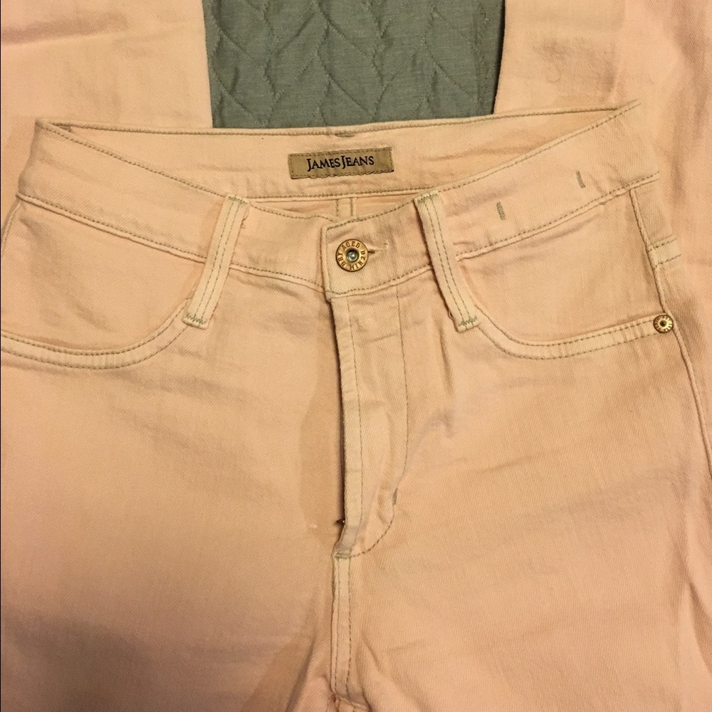 Size 26 James Jeans dusty pink High Class Edition skinny jeans. EUC Fit smaller - Picture 3 of 4